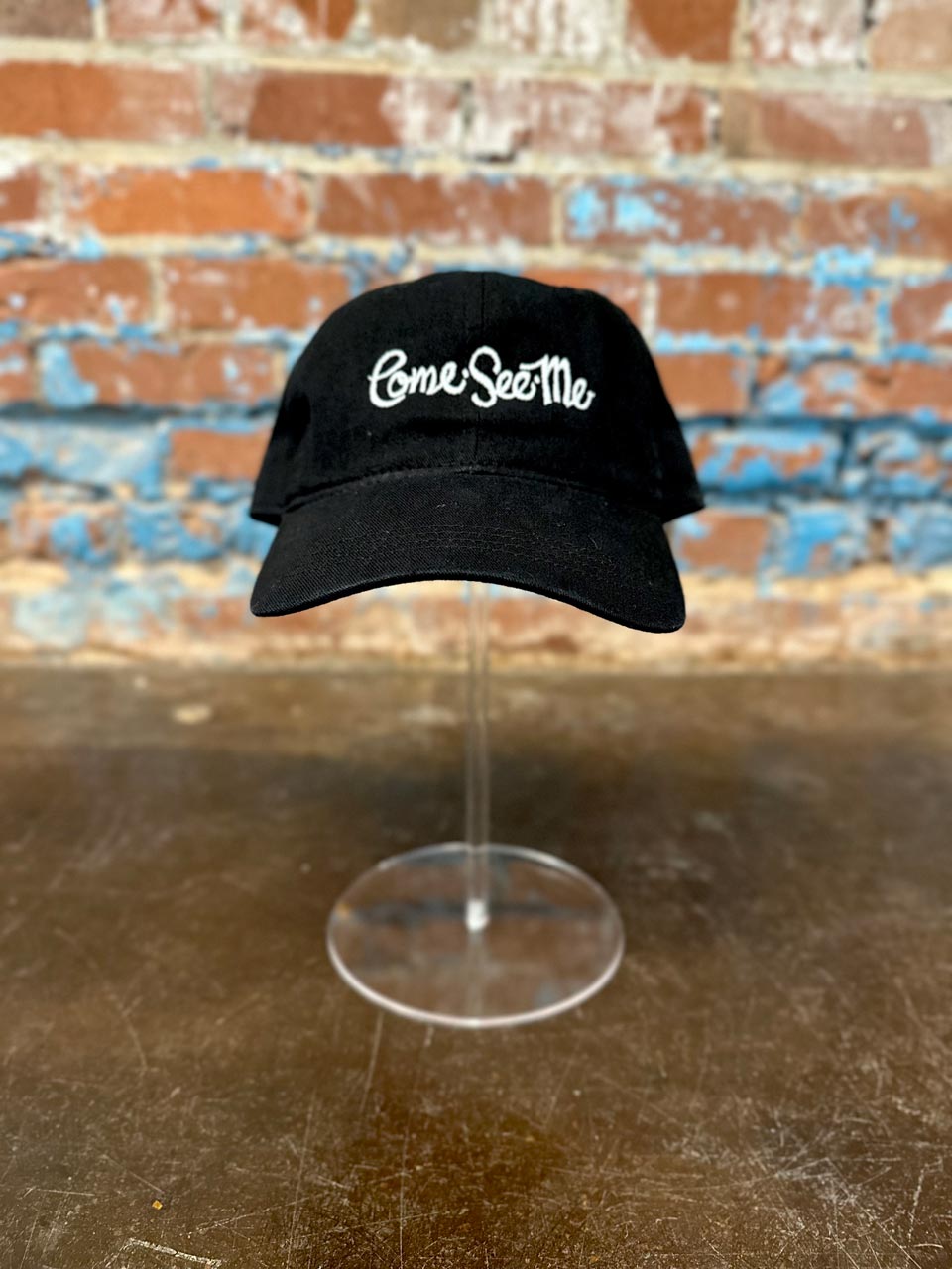 Come-See-Me-Festival-Souveniers-Hats-Black-Hat-Front